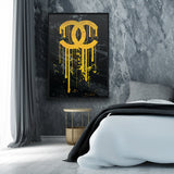 deco murale effet or