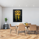 toile moderne or chanel