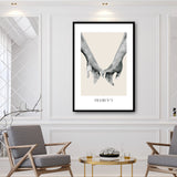 Tableau Minimaliste Couple
