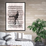 Tableau Noir et Blanc Vintage