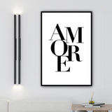 Tableau Minimaliste love you
