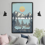 Tableau Bois Montagne Vintage