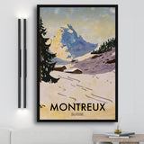 Tableau Montagne Vintage
