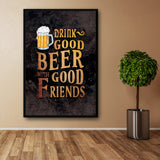 cadre tableau de bar vintage