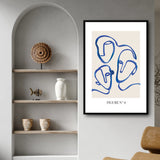 Tableau Bleu Minimaliste