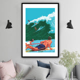 tableau vintage surf