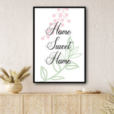 Tableau Minimaliste Blanc Home sweet home
