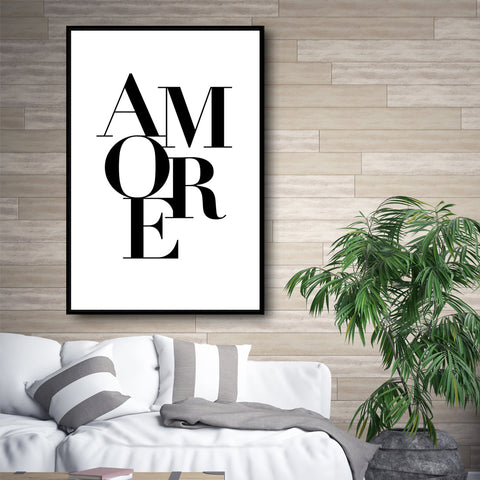Tableau Minimaliste Amore