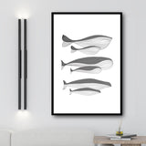 Tableau Minimaliste Poisson
