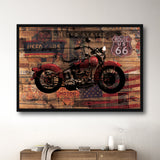 Tableau Moto Vintage