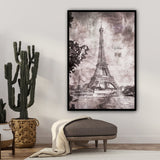 deco vintage tableau metal