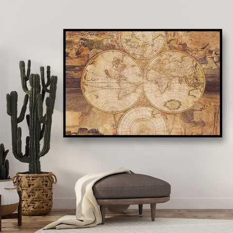 deco murale carte du monde