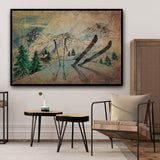 Tableau Ski Vintage