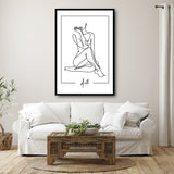 Tableau Murale Femme Minimaliste