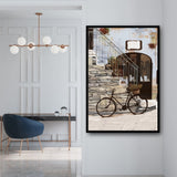 tableau peinture velo vintage