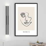 Image Tableau Minimaliste Visage