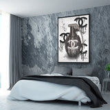 Tableau Chanel Grenade noir et blanc