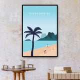 Tableau Plage Minimaliste