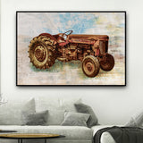 Poster Tracteur Vintage