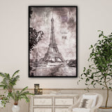 tableau bois metal vintage