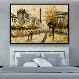 Tableau Peinture Vintage Paris