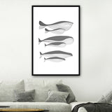 Tableau Minimaliste Poisson Baleine