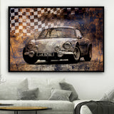 Tableau Vintage Industriel Alpine