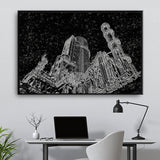 Tableau Industriel Noir et Blanc