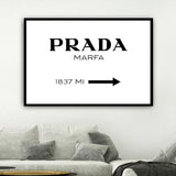 Tableau Deco Minimaliste Prada Marfa