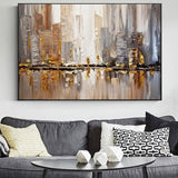 tableau panoramique abstrait