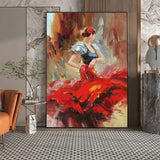 Tableau  Abstrait Danseuse Flamenco