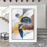 tableau abstrait géométrique