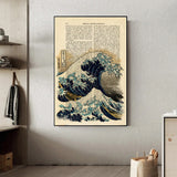 Tableau japonais la vague