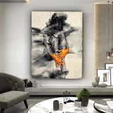 tableau  abstrait corps de femme