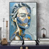 tableau abstrait femme