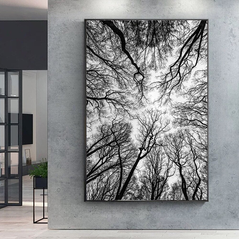 Tableau Noir et Blanc Nature Lofty Trend