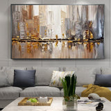 tableau abstrait panoramique