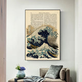 tableau japonais la vague
