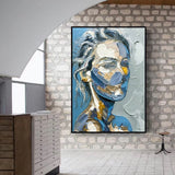 tableau femme abstrait en couleur