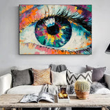 tableau abstrait moderne panoramique