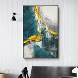 Tableau Abstrait Vert