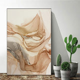 Tableau Abstrait Beige