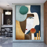 tableau peinture abstraite géométrique