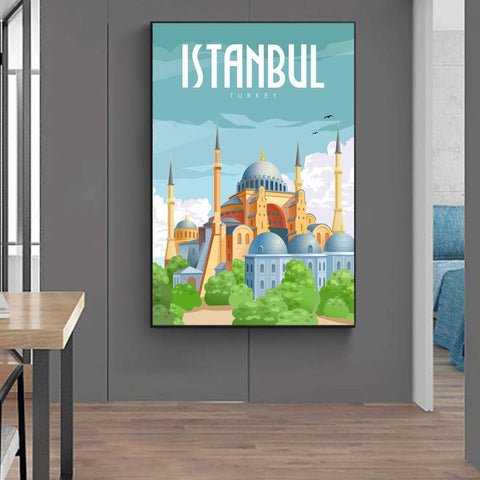 Tableau peinture Istanbul