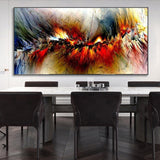 tableau abstrait moderne multicolore