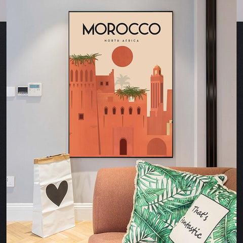 tableau peinture marrakech