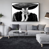 Tableau Femme Noir et Blanc
