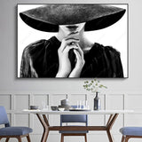 dessin tableau noir et blanc femme