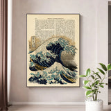 la vague tableau japonais