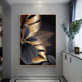 tableaux abstraits fleurs